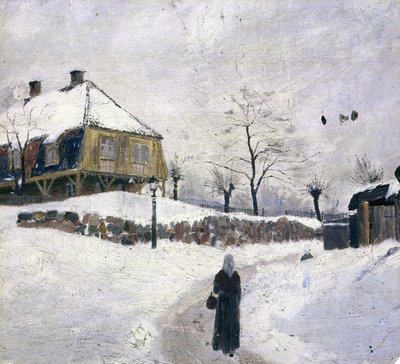 Øvre Foss im Winter von Edvard Munch